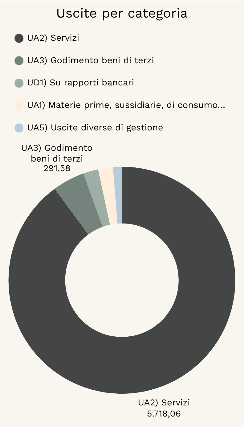 Image of graph representing the total expenses